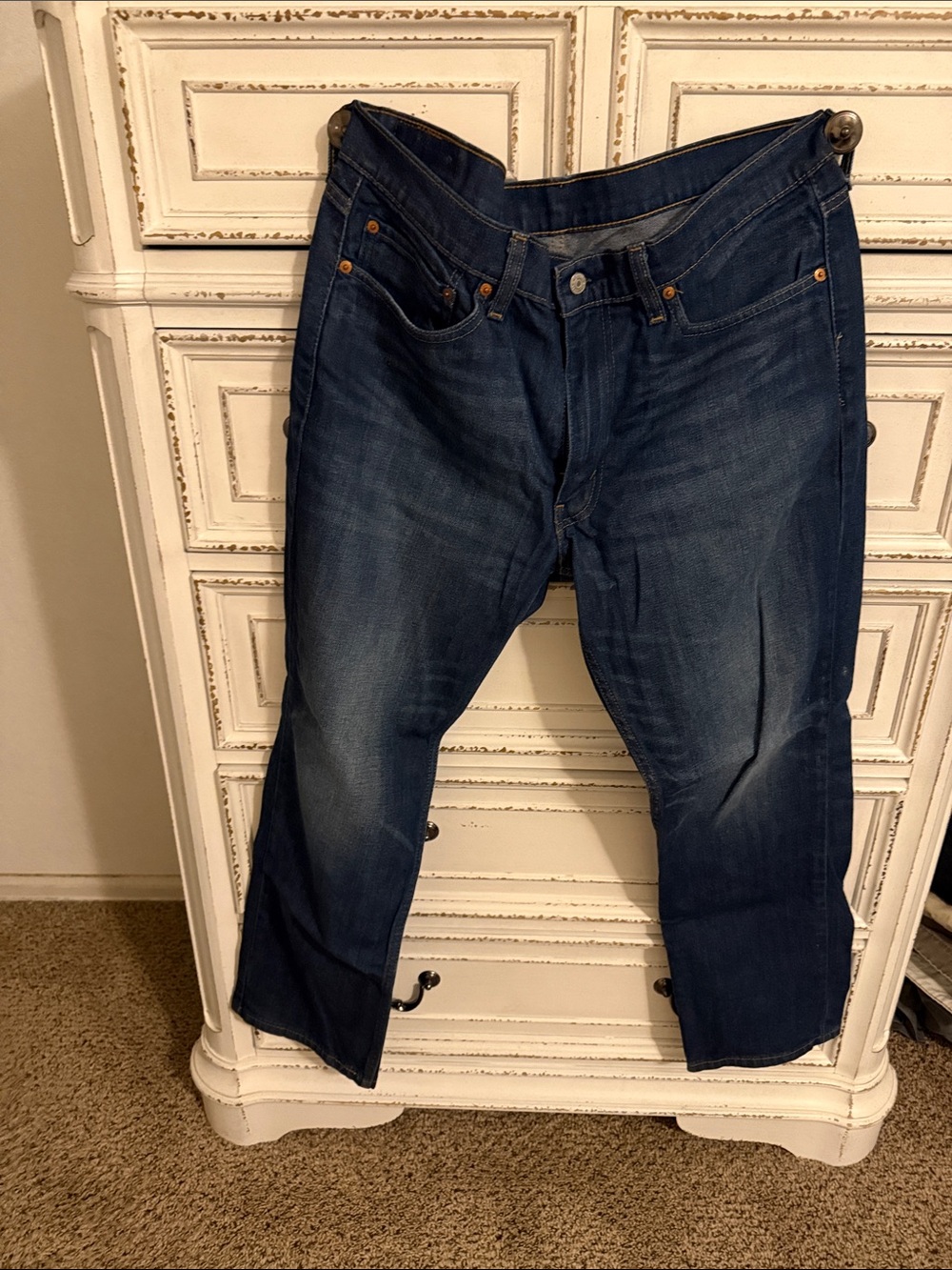 Levi's Indigo Blue Straight Leg Jeans